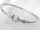 Sterling Silver Horseshoe Bangle Bracelet $10.00