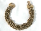 Vintage Gold 3 Chain Braided Bracelet $15.00