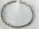 925 HCT Hollow Rope Chain Bracelet $15.00