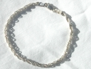 925 Silver Milor Rope Chain Bracelet $15.00