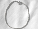 925 Italy Silver Petite Rope Chain Bracelet $10.00