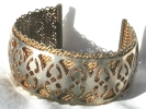 Vintage Gold Mesh Cuff Bracelet $20.00