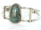 Sterling Silver Navajo Turquoise Cuff Bracelet $50.00