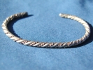 Sterling Silver Rope Twist Bracelet Cuff $10.00
