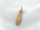 Brass Small Shoe Pendant Charm $4.95