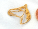 Gold Horse Head Charm $4.95