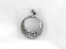 Silver Circle Textured Charm $4.95