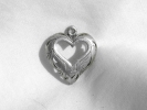 sterling Silver Heart Pendant Charm $8.95