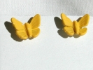 Enamel Yellow Butterfly Post Earrings $2.95