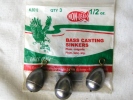 Fishing Sinker Weights - Eagle Claw $0.99