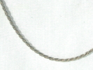 925 Silver 1mm Diamond Cut Rope Chain Necklace $7.95