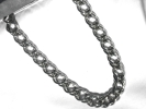 Silver Double Chain Link Choker Necklace $19.95