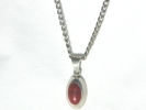925 Mexico Red Onyx Pendant Necklace $24.95