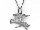 925 Silver Pegasus Pendant Necklace $9.95