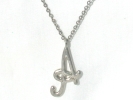 Sterling Silver A Pendant Necklace $14.95