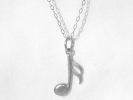 Sterling Silver Note Pendant Necklace $14.95