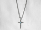Sterling Silver & Turquoise Cross Necklace $24.95