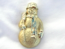AJC Gold Tone Snowman Christmas Brooch $19.95