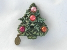 Mother Mary Green Christmas Tree Brooch $1.95