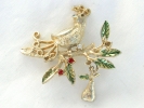 Partridge in a Pear Tree Christmas Brooch $7.95