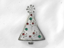 Silver Christmas Tree Brooch $9.95