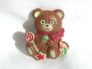 Teddy Bear Christmas Brooch $2.95