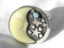 925 Silver Ring with Cresent Moon and Stars $15.00