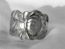 Silver Floral Spoon Ring $5.00