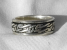 925 Silver Interlocking Band Ring $15.00