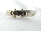 925 Silver Garnet Ring $10.00